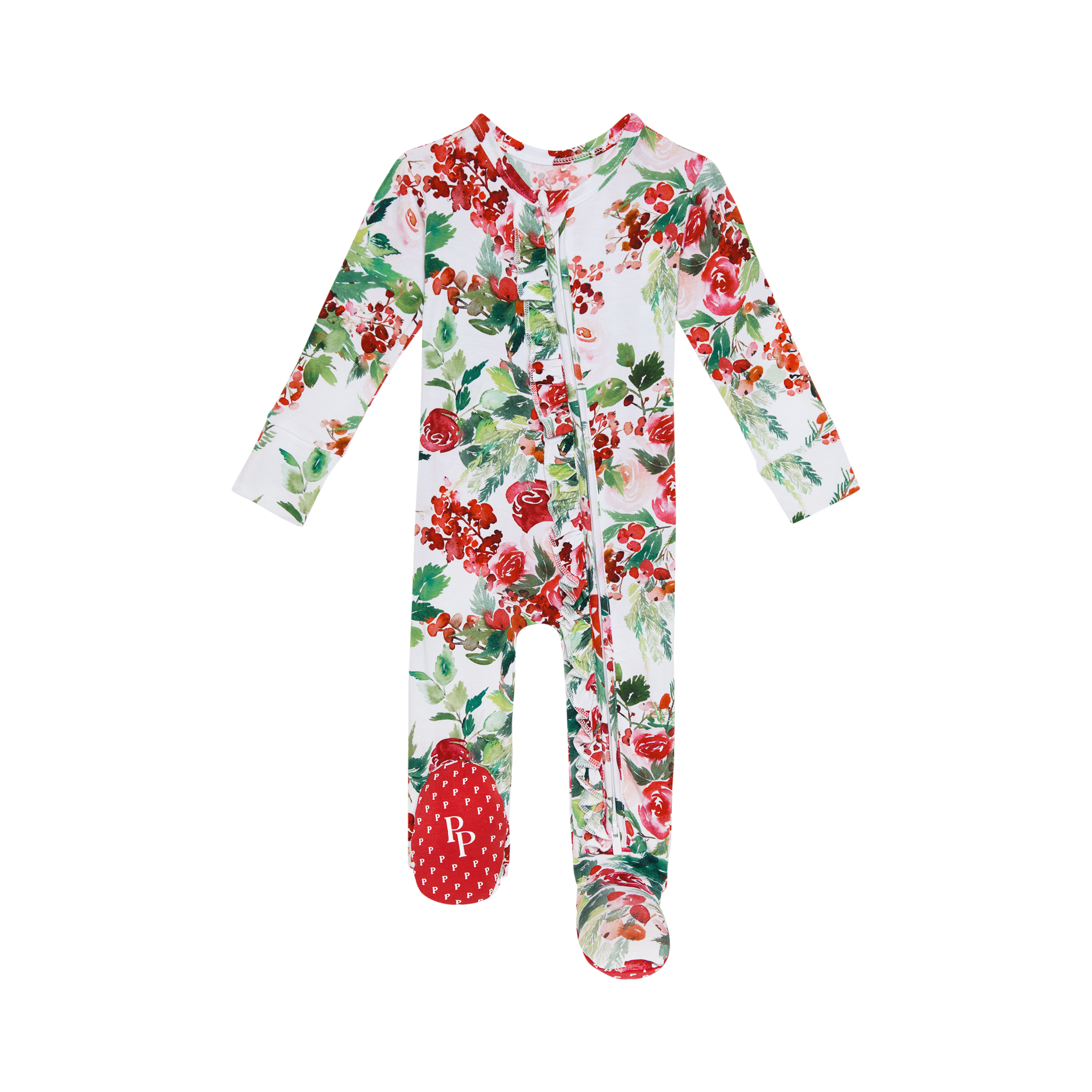 Beatrix - Footie Ruffled Zippered One Piece |  | Safari Ltd®