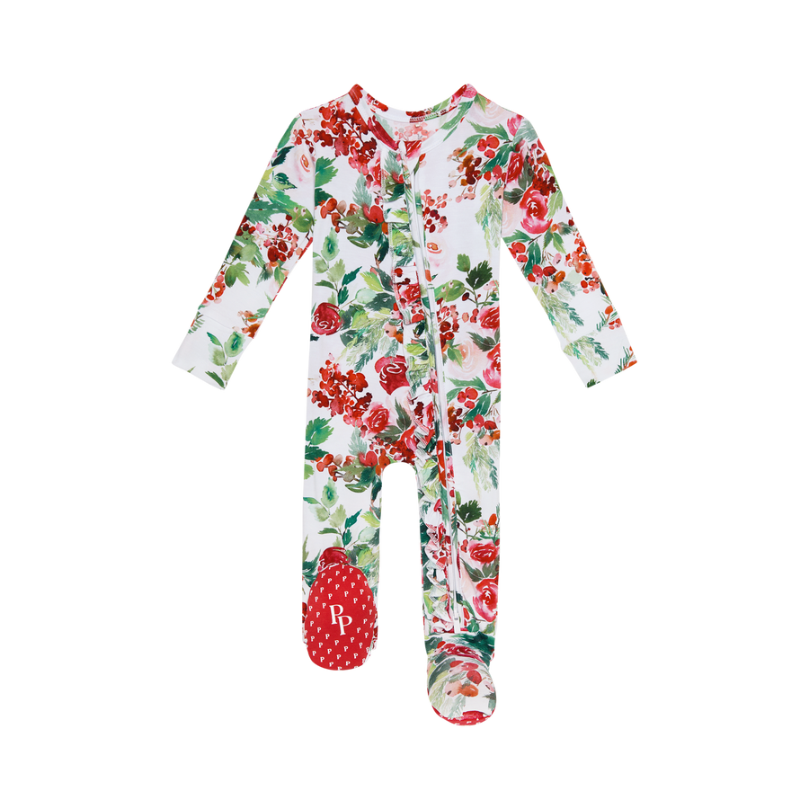 Beatrix - Footie Ruffled Zippered One Piece |  | Safari Ltd®