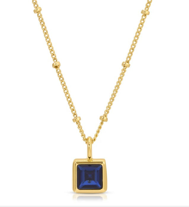 Birthstone Bottle Necklace - Gold - September |  | Safari Ltd®