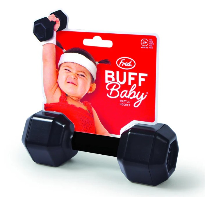 BUFF BABY Dumbbell Rattle |  | Safari Ltd®
