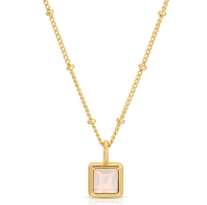 Birthstone Bottle Necklace - Gold - June |  | Safari Ltd®