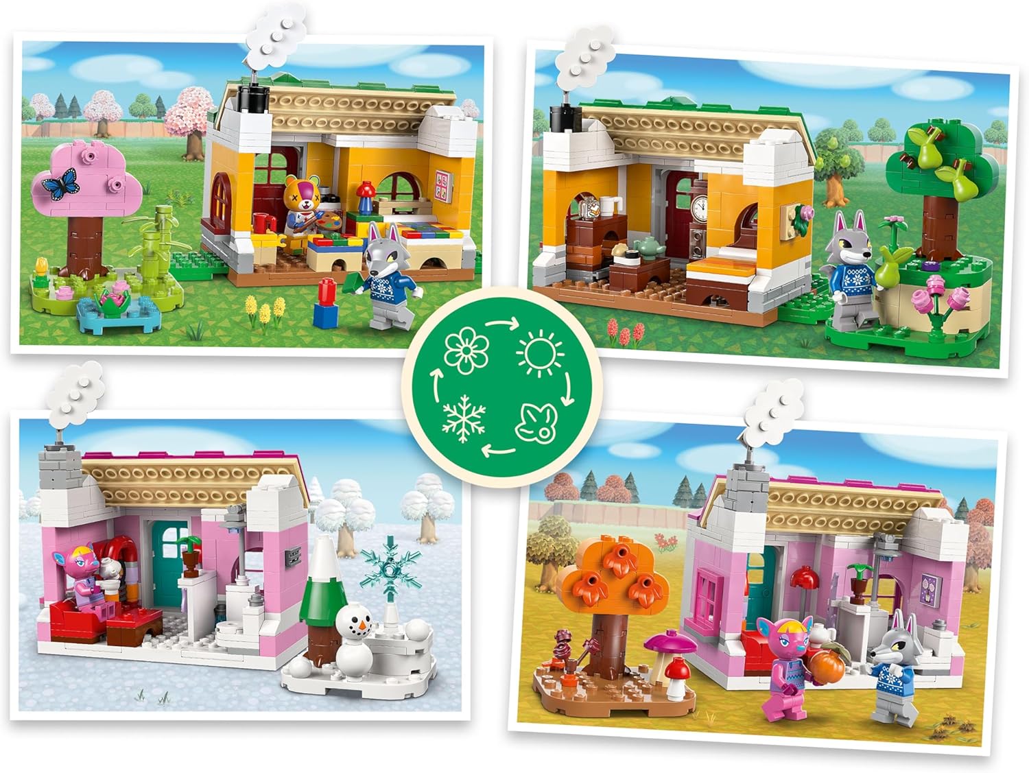 LEGO Animal Crossing Creative Houses: Seasons of Fun Building Toy Set 77057