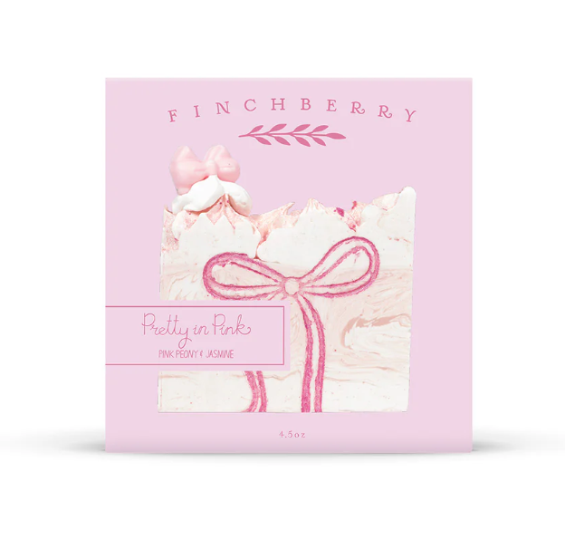 Pretty in Pink Vegan Boxed Soap with Pink Coquette Bow