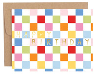 Checkered Happy Birthday Greeting Card |  | Safari Ltd®