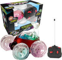 Mindscope Turbo Twisters LED Light-Up RC Stunt Vehicle - RED |  | Safari Ltd®