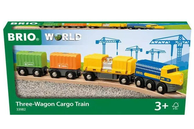 Brio Three Wagon Cargo Train