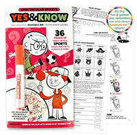 Yes & Know Invisible Ink Trivia Game Books- Sports