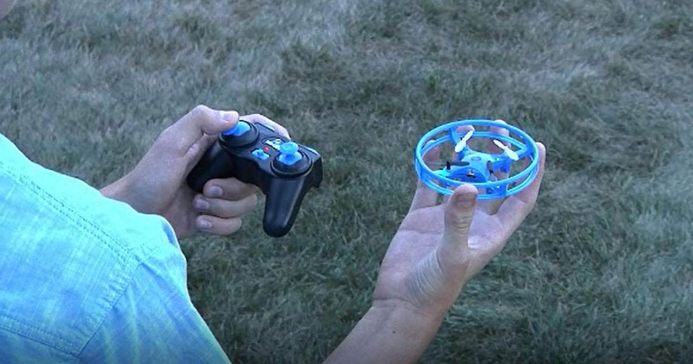 Mindscope Sky Lighter Light-Up LED RC Disc Drone - Green |  | Safari Ltd®