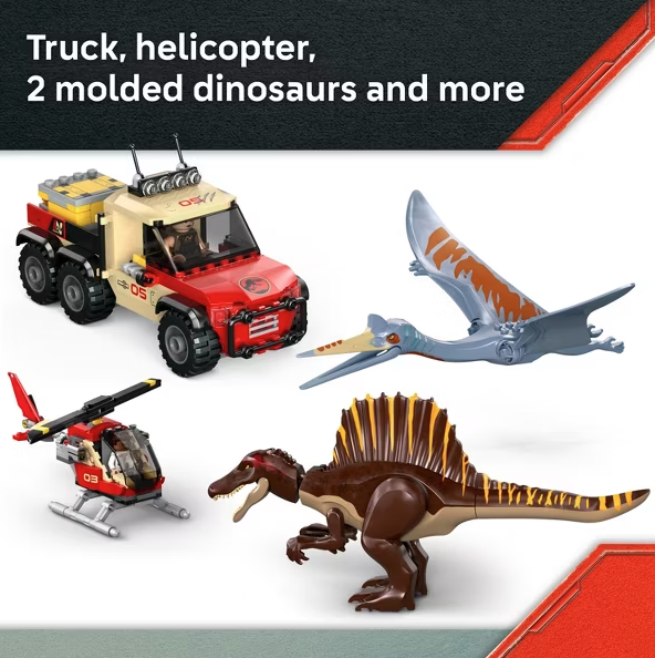 LEGO Jurassic World: Rebirth Spinosaurus & Quetzalcoatlus Air Mission Set 76976 |  | Safari Ltd®