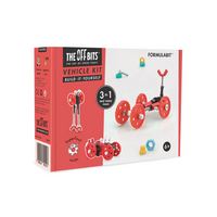 The Off Bits FORMULABIT Build-it-Yourself 3-in-1 Vehicle Kit - Red