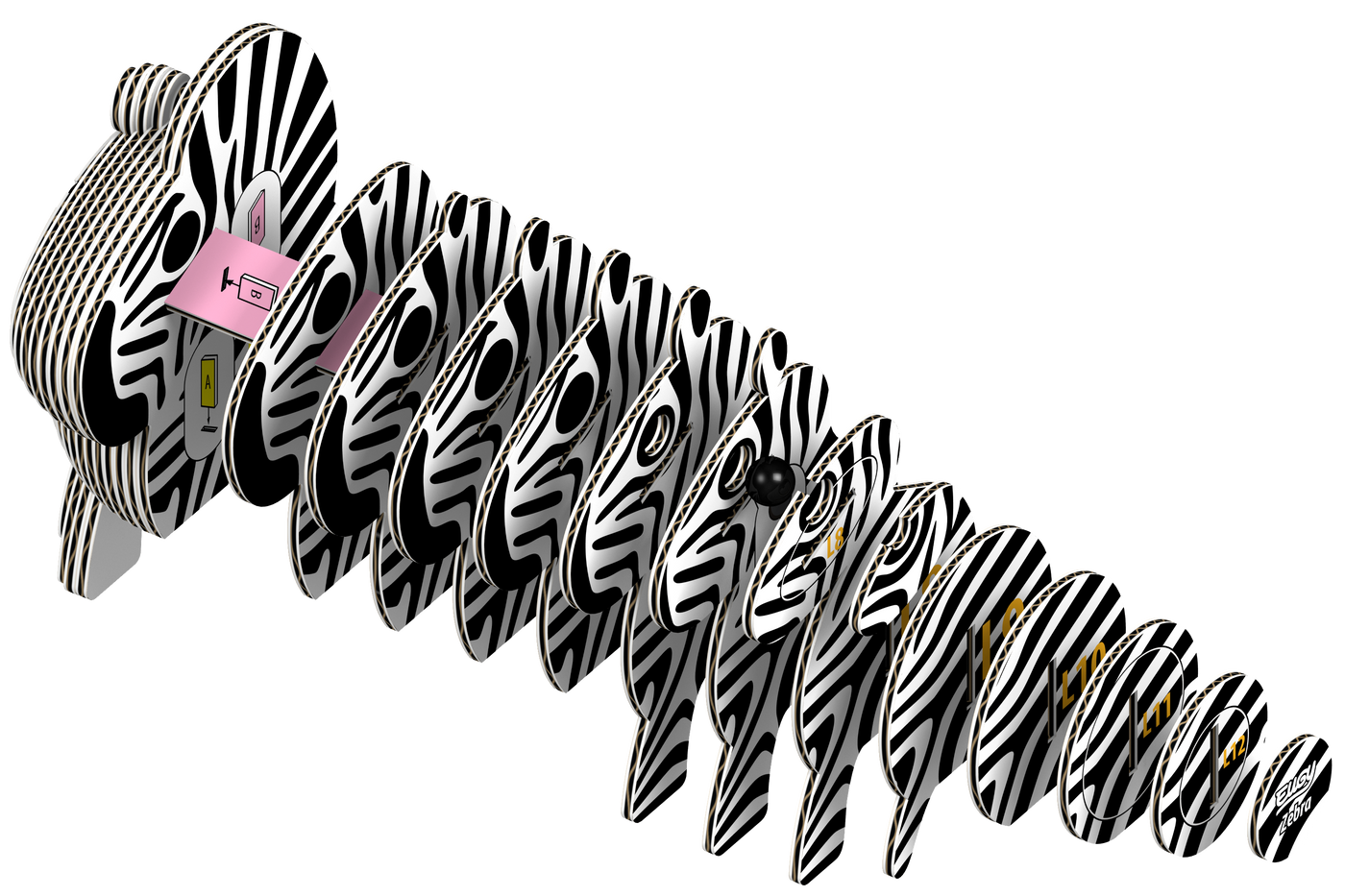 EUGY Zebra 3D Puzzle | Eugy | Safari Ltd®