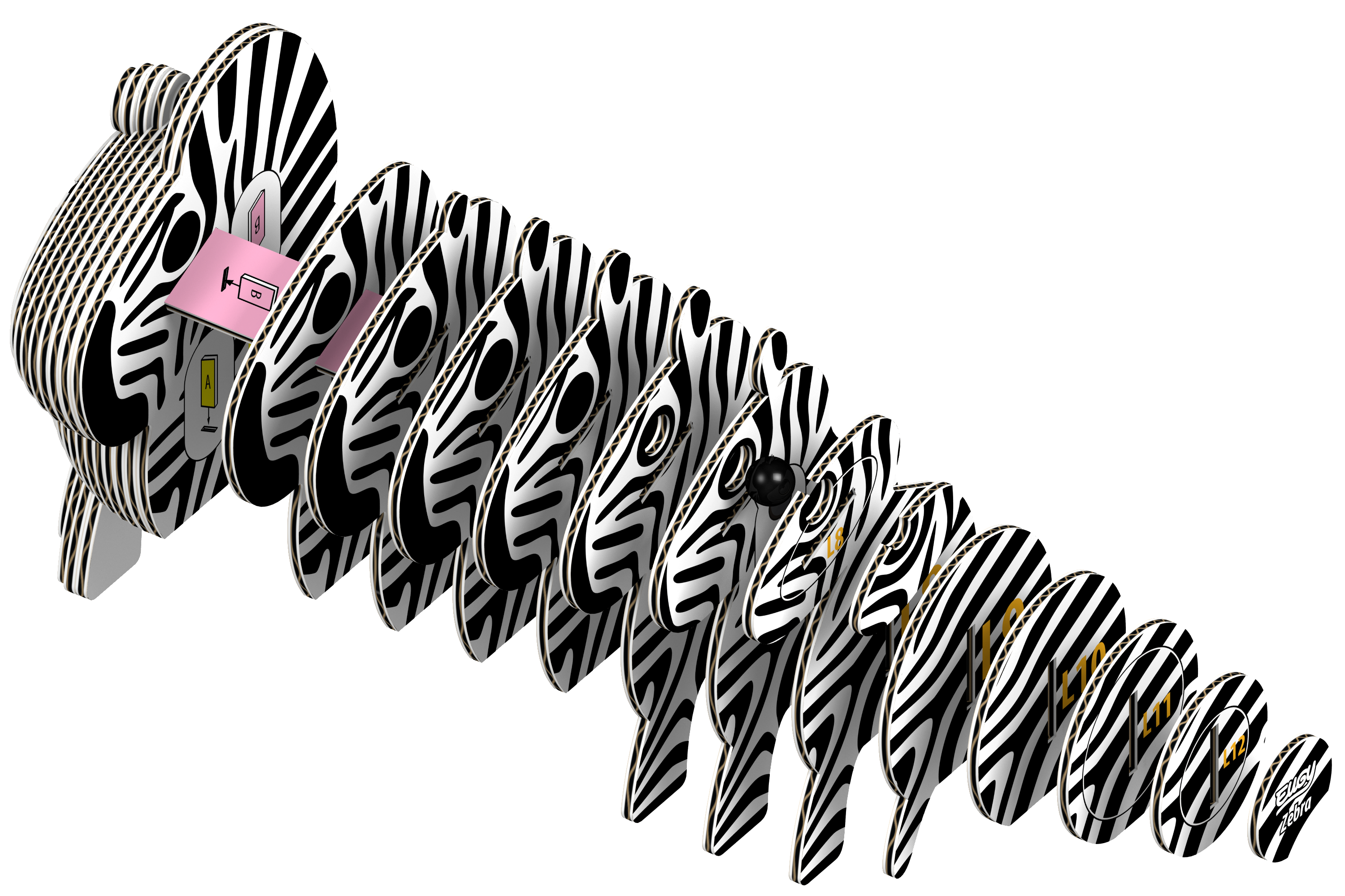 EUGY Zebra 3D Puzzle | Eugy | Safari Ltd®