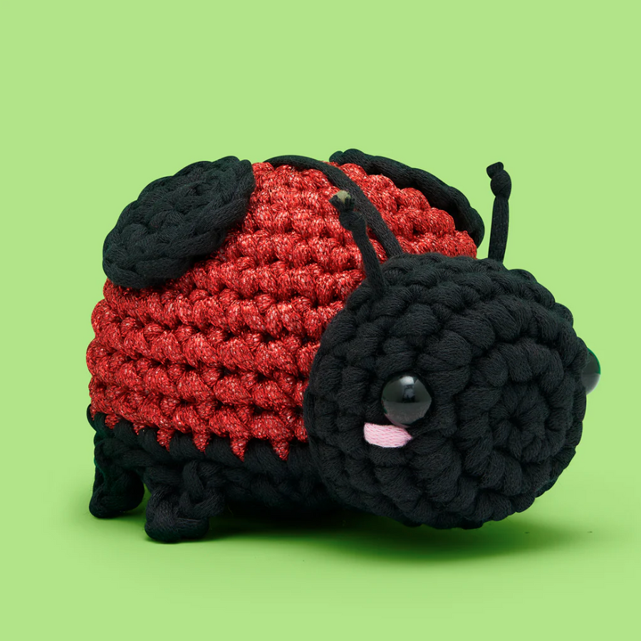 Iris the Ladybug - Woobles Beginner Crochet Amigurumi Kit