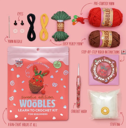 Jojo The Bunny: Sweetie Edition Crochet Kit | Safari Ltd®