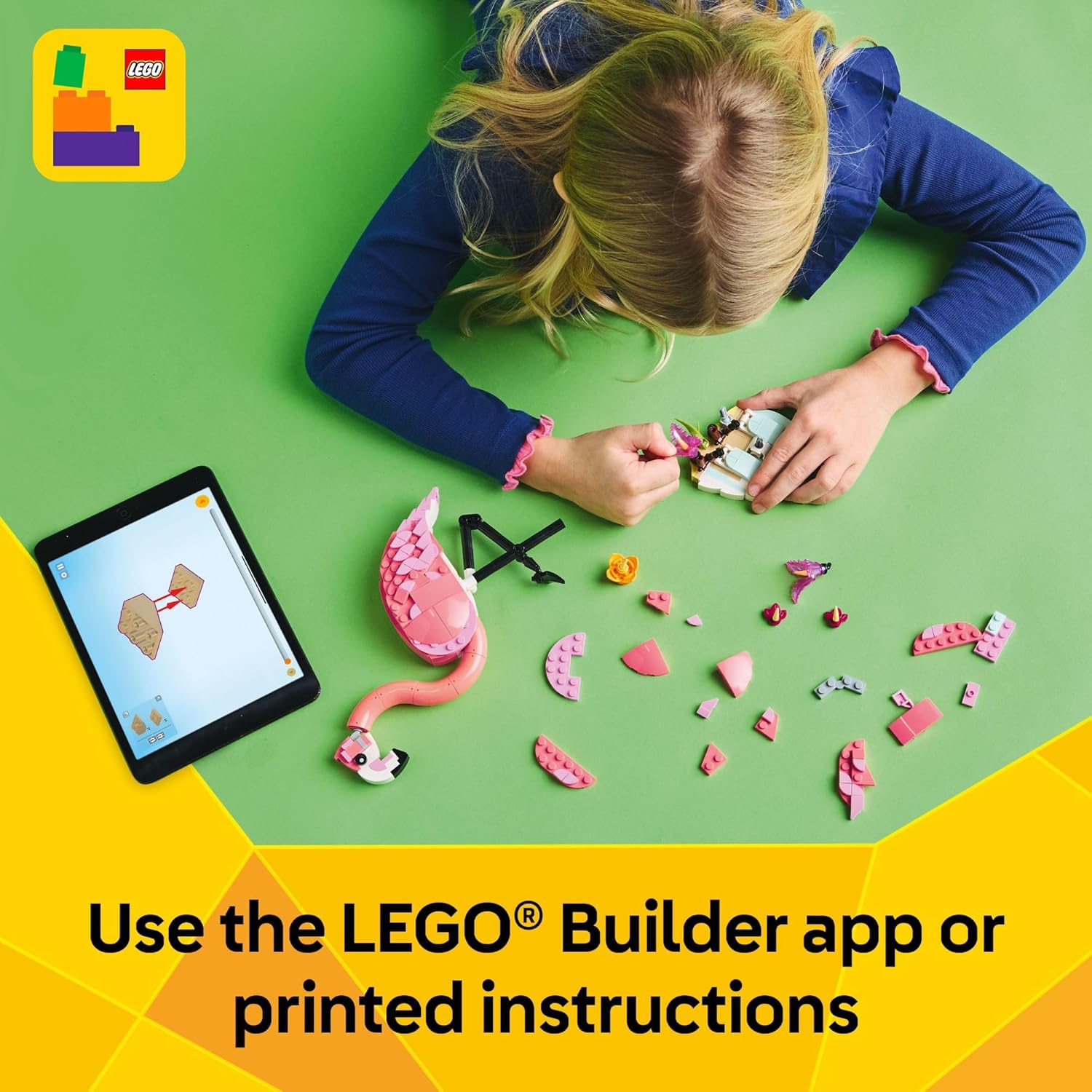 LEGO Creator 3-in-1 Wild Animals: Pink Flamingo Building Toy Set 31170