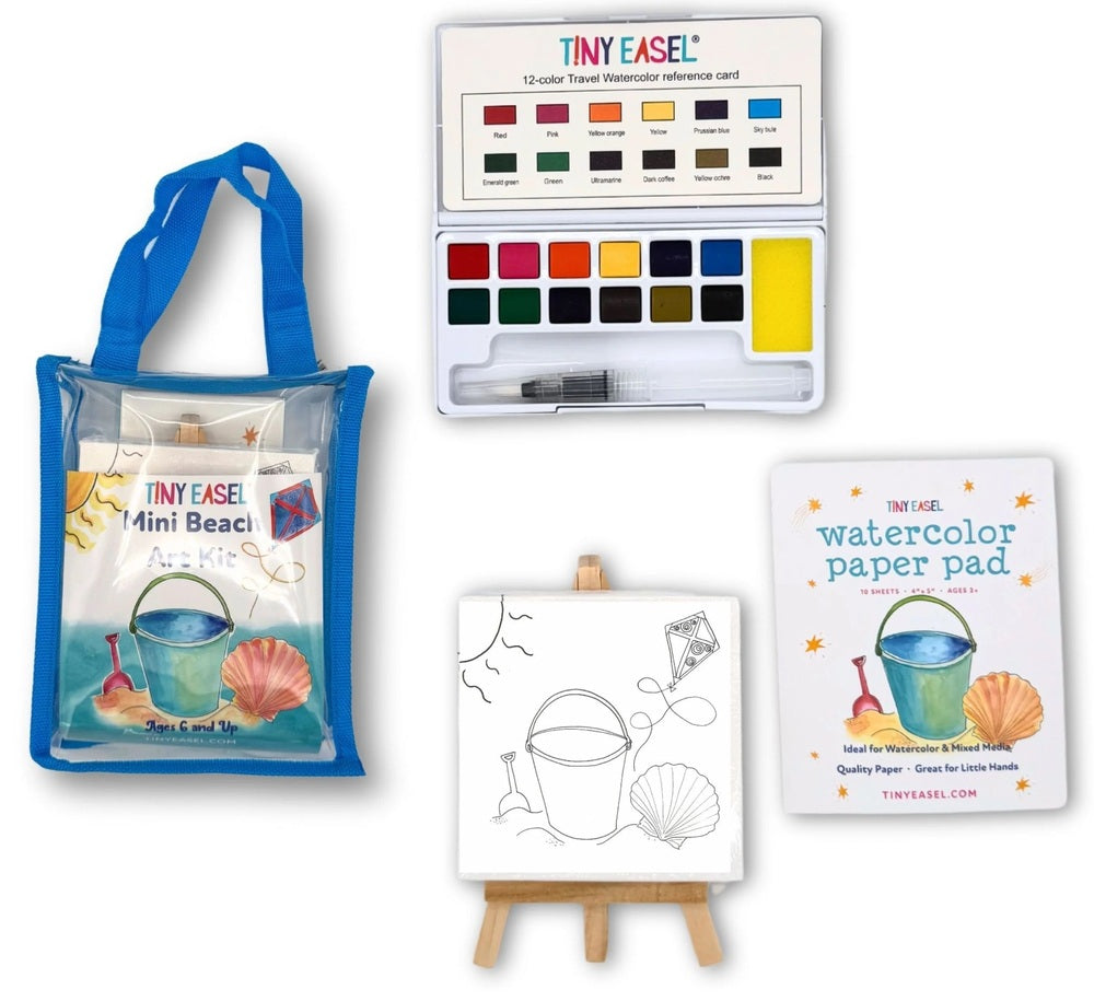 Tiny Easel Mini Beach Art Kit