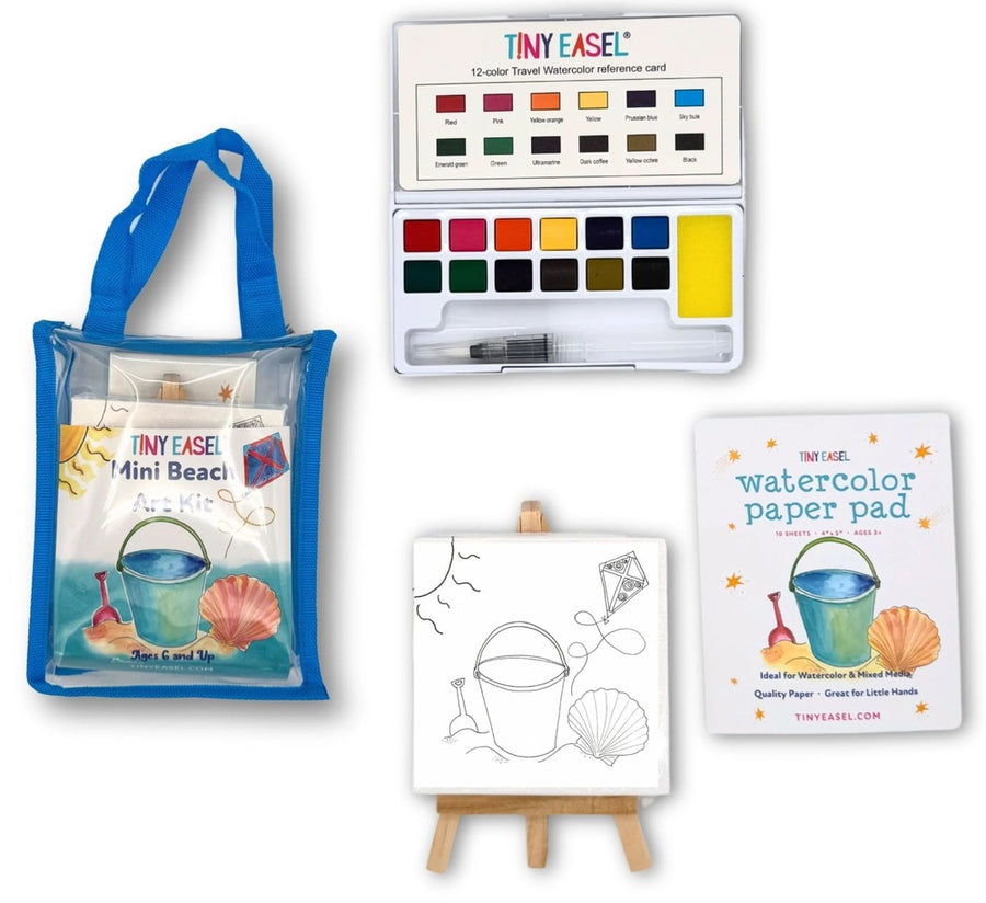 Tiny Easel Mini Beach Art Kit