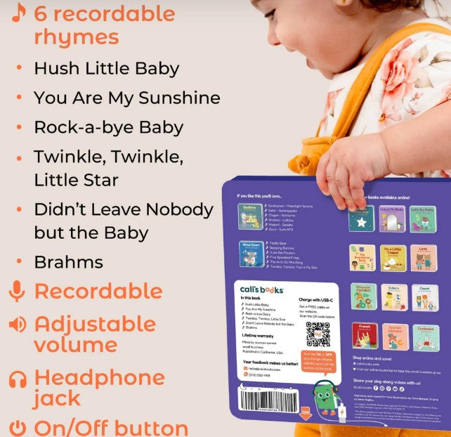 Hush Little Baby Recordable Sound Book |  | Safari Ltd®