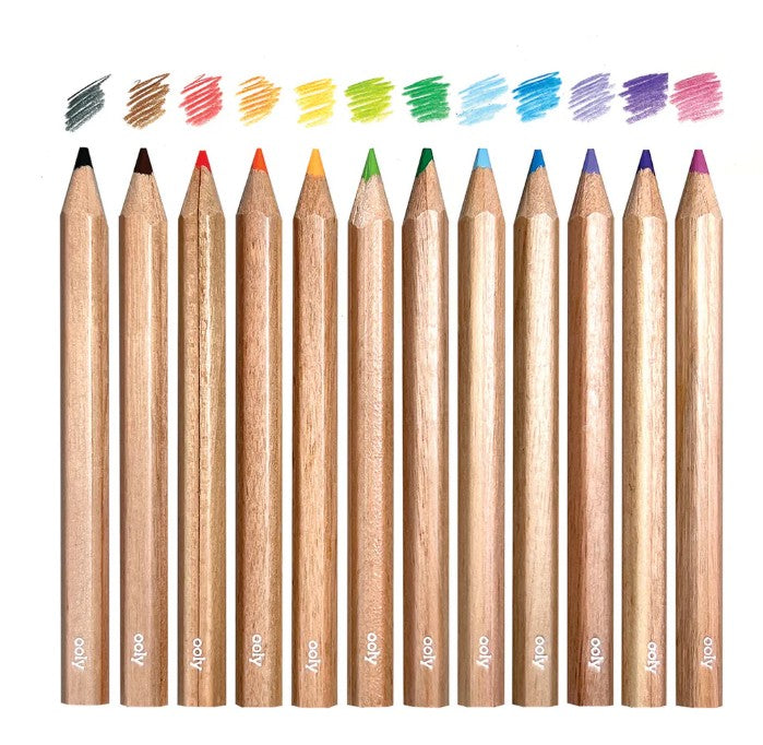 OOLY Draw 'n Doodle: Mini Colored Pencils + Sharpener |  | Safari Ltd®