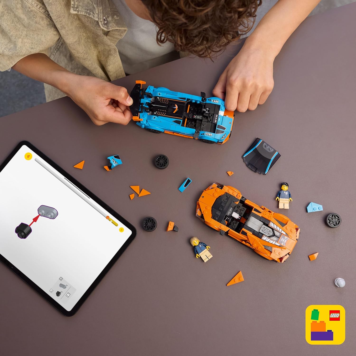 LEGO Speed Champions Champions Lamborghini Revuelto & Huracán STO Car Building Toy Set 77238