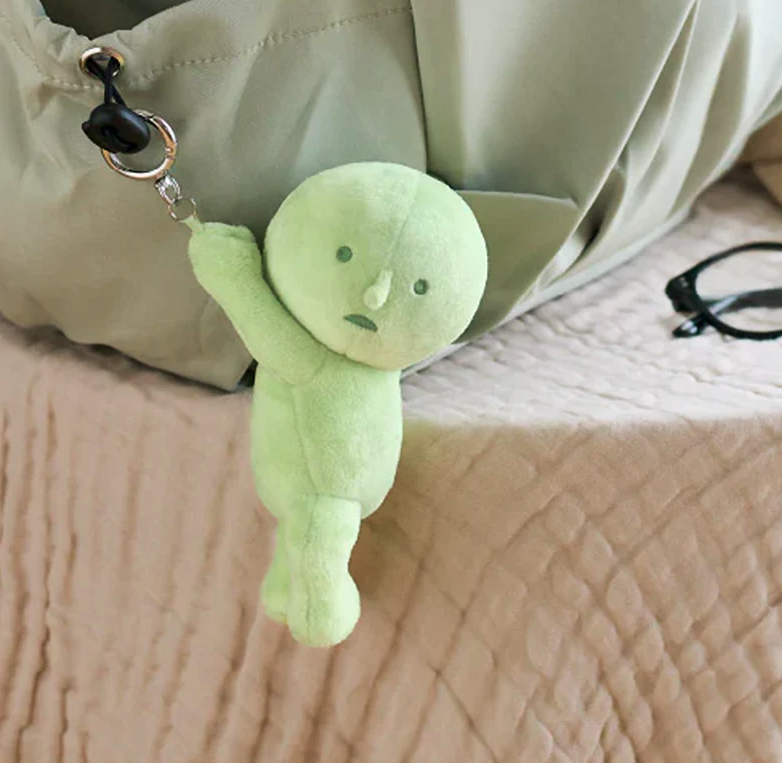Smiski Plush Keychain - Hanging On