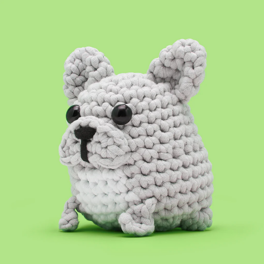 Hugo the French Bulldog - Woobles Beginner Crochet Amigurumi Kit