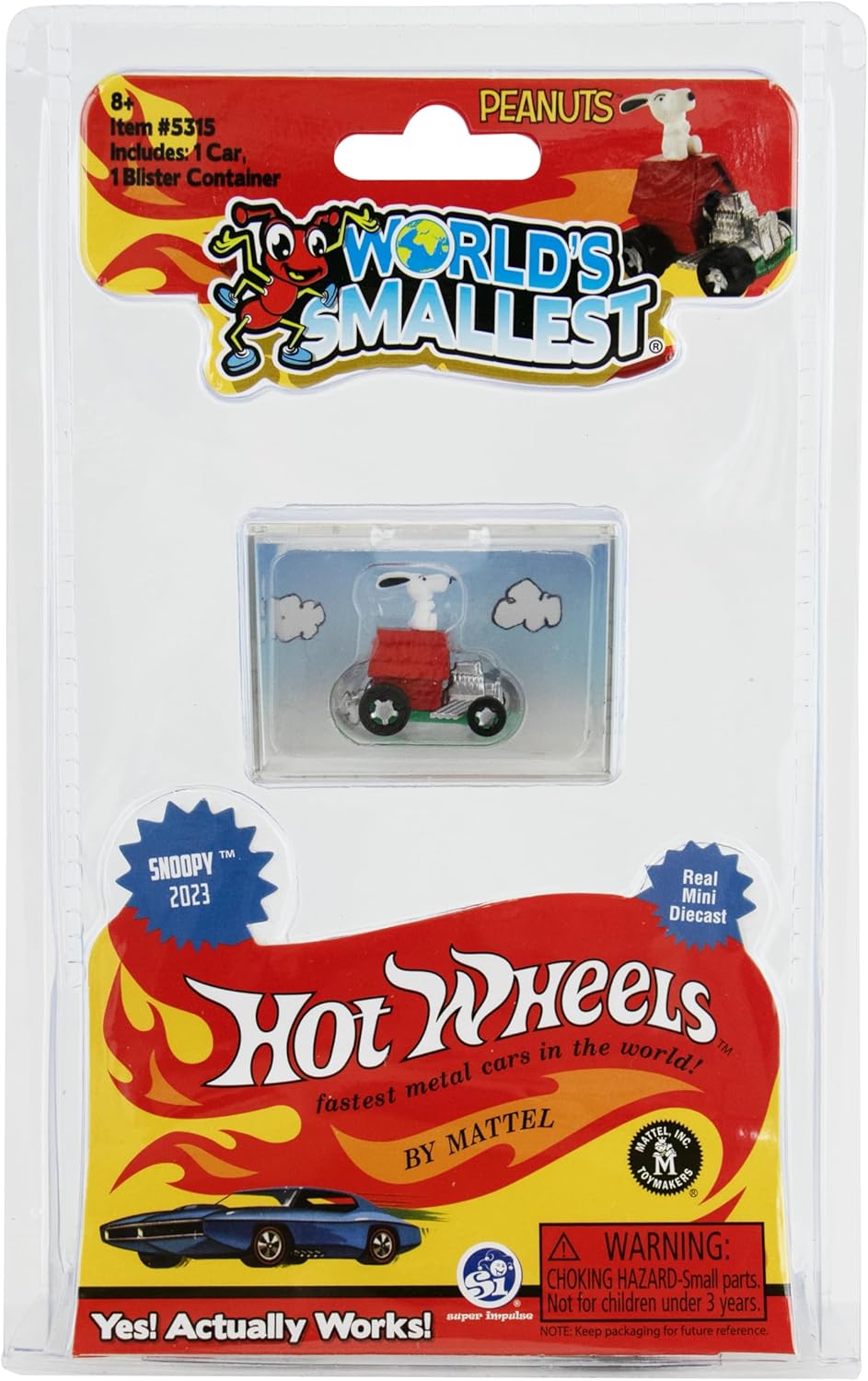 World's Smallest Snoopy Hot Wheels Flying Ace Diecast Car Toy |  | Safari Ltd®