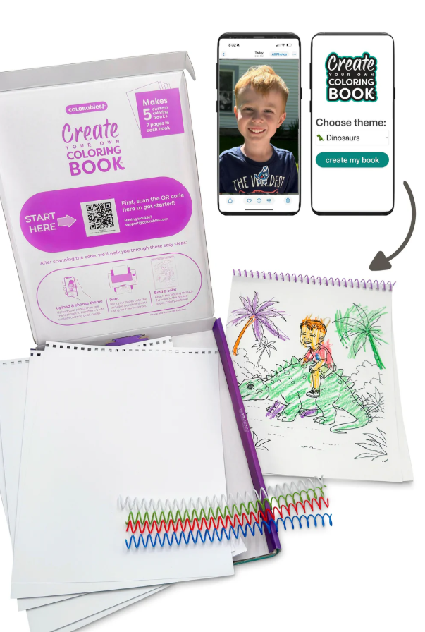 COLORables! Create Your Own Coloring Book Kit |  | Safari Ltd®