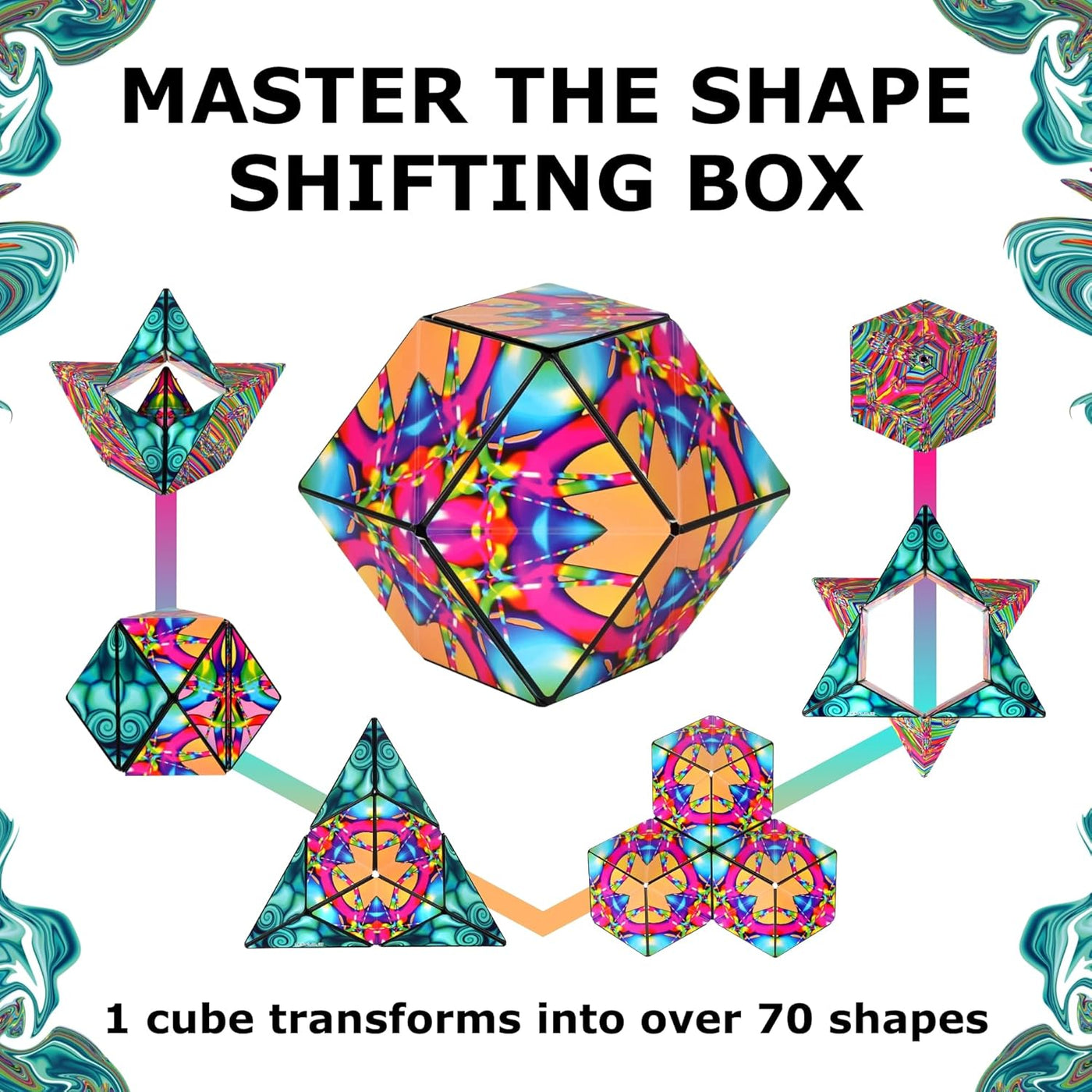 Shashibo Holographic Shape Shifting Box - Water Color |  | Safari Ltd®