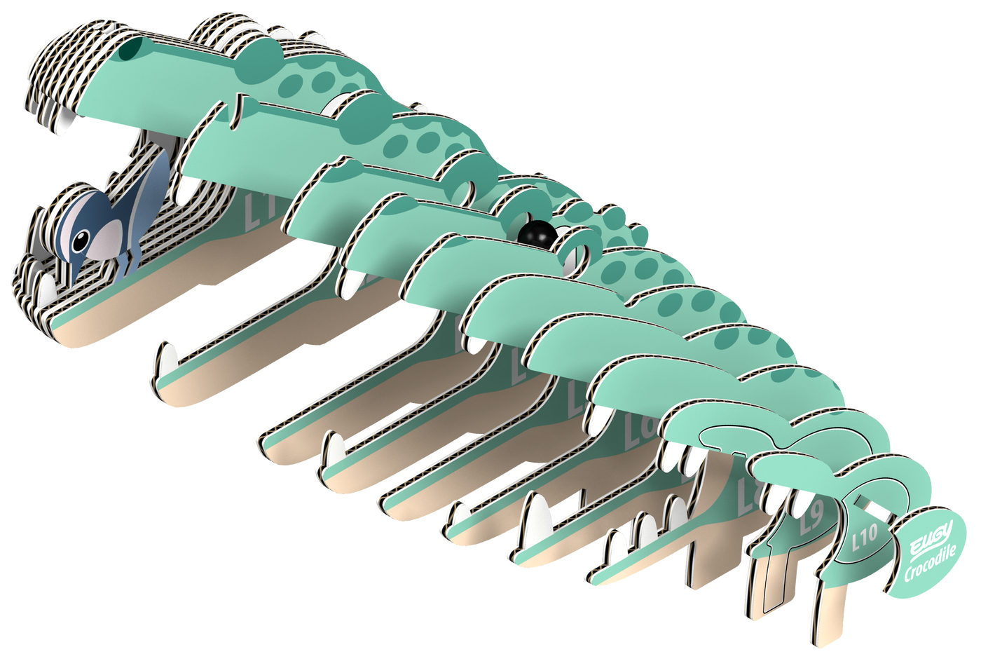 EUGY Crocodile 3D Puzzle | Eugy | Safari Ltd®