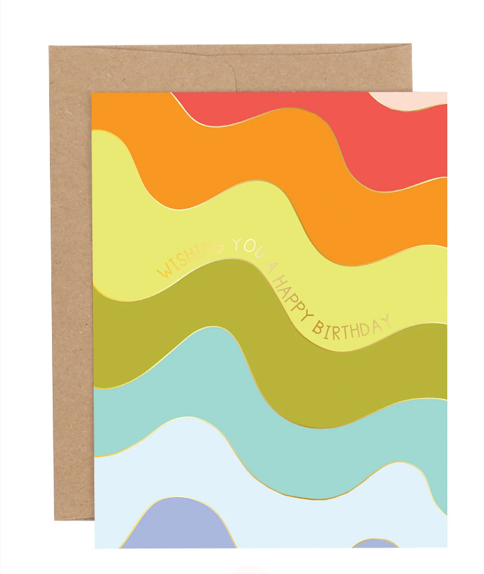 Callie Danielle Wavy Happy Birthday Card |  | Safari Ltd®