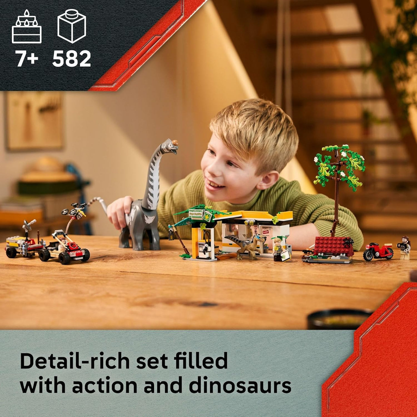 LEGO Jurassic World: Rebirth Raptor & Titanosaurus Tracking Mission Set 76973 |  | Safari Ltd®