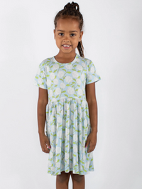 Goosies Short Sleeve Pocket Dress - Hydrangeas