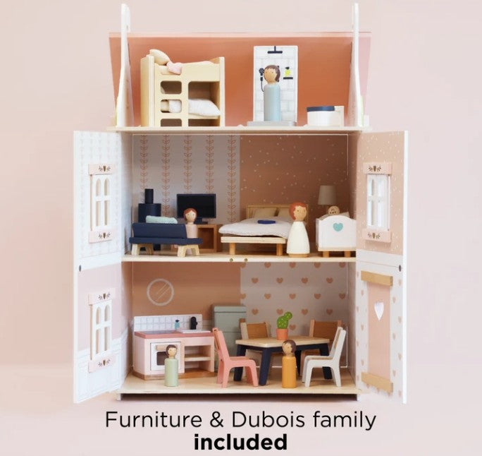 LeToyVan Roseheart Wooden Dolls House, Furniture & Family