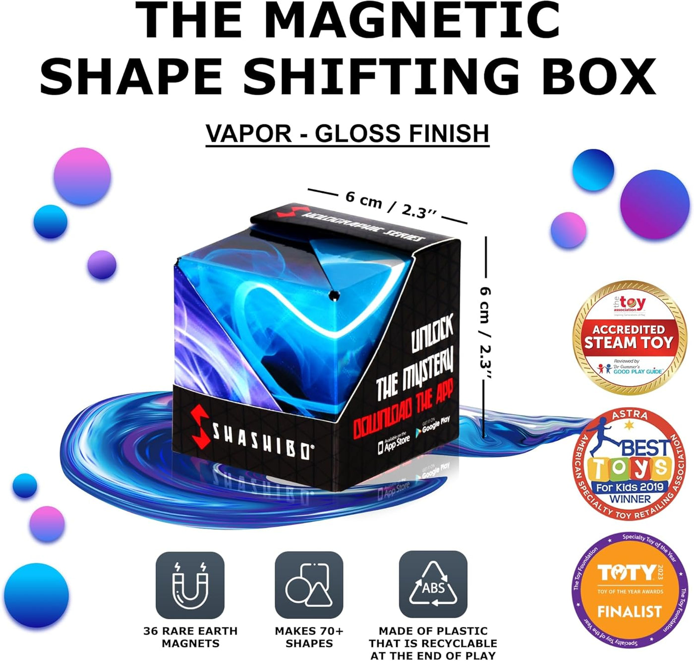 Shashibo Holographic Shape Shifting Box - Vapor |  | Safari Ltd®