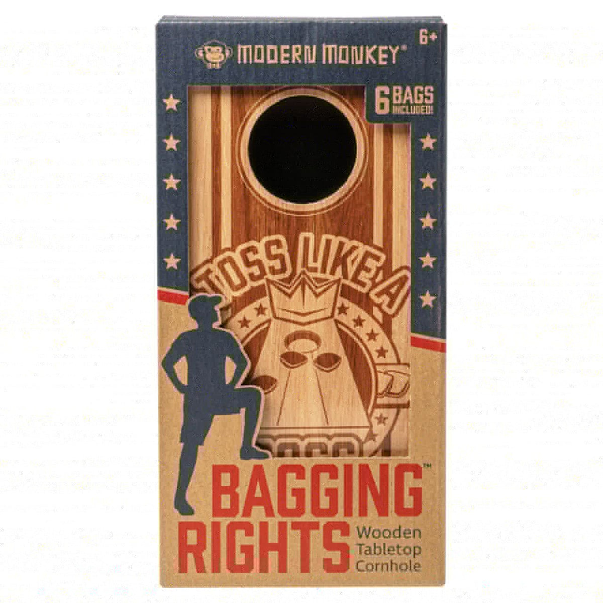 Baging Monkey Modern Monkey Bagging Rights Wooden Table Top Cornhole Set | Safari Ltd®