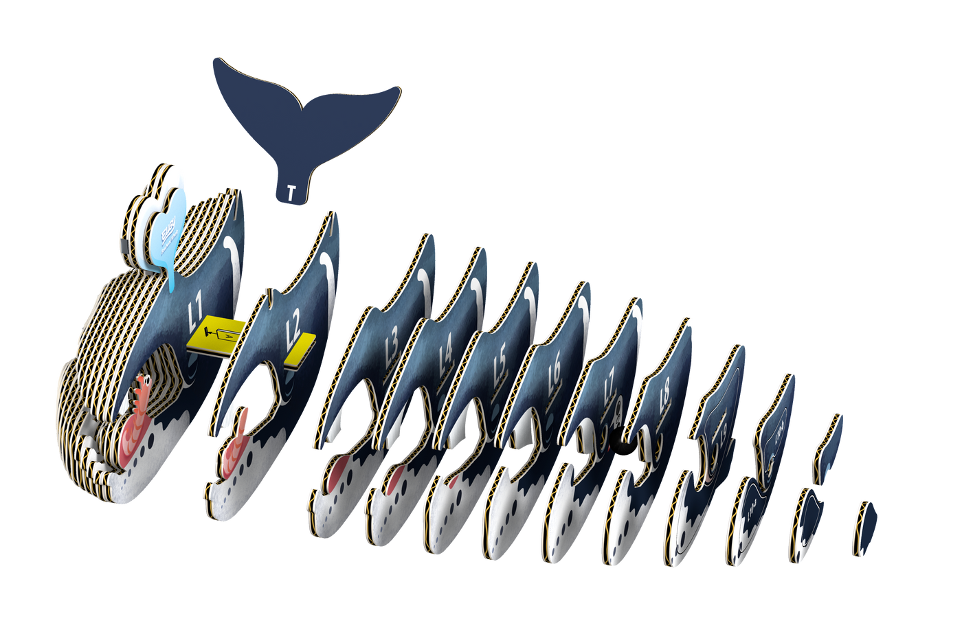 EUGY Bowhead Whale 3D Puzzle | Eugy | Safari Ltd®