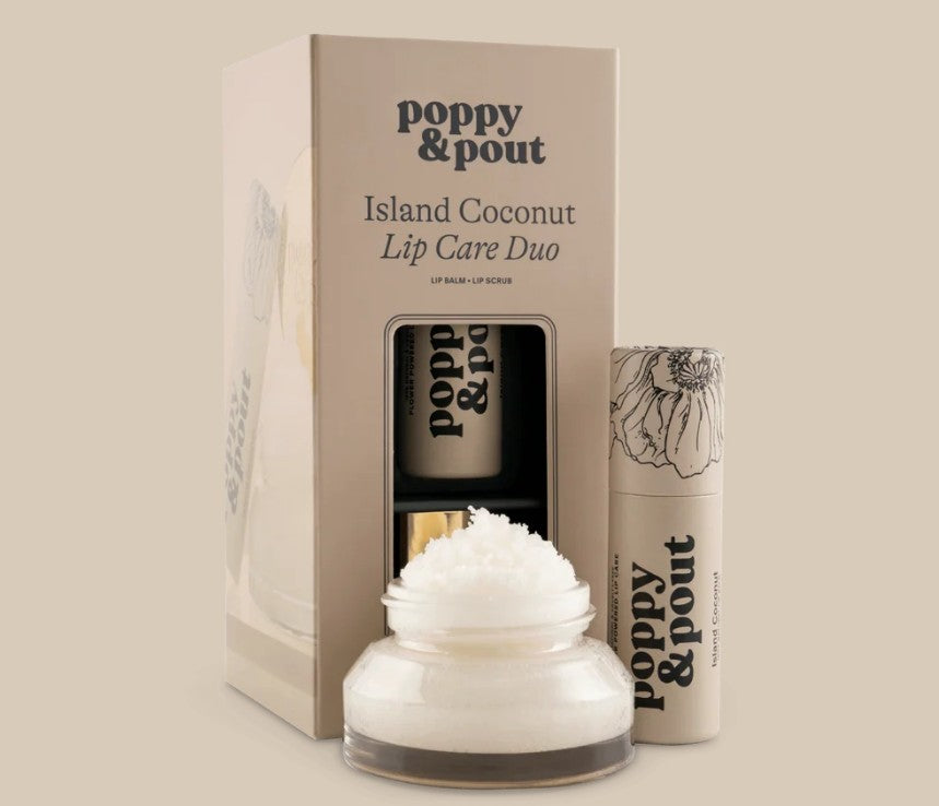 Poppy & Pout Lip Care Duo Island Coconut