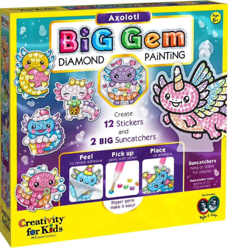 Big Gem Diamond Painting Axolotl |  | Safari Ltd®