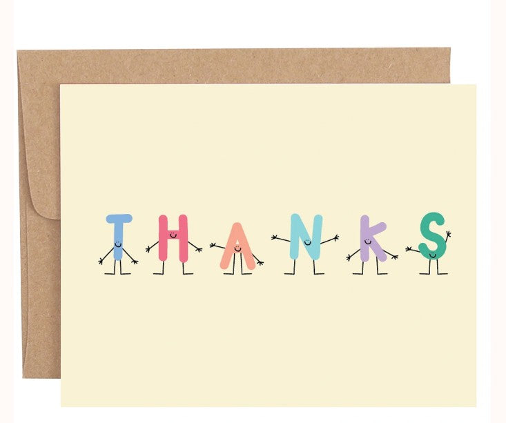 Thanks Letters Greeting Card |  | Safari Ltd®