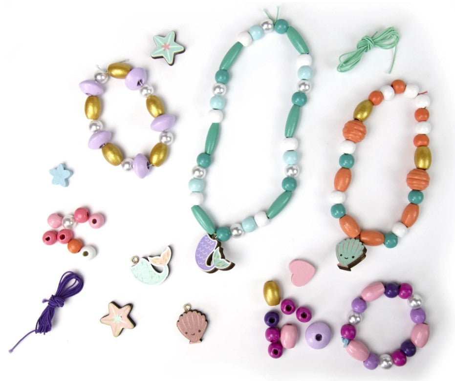 Mermaid Wooden Beads-280 pcs |  | Safari Ltd®