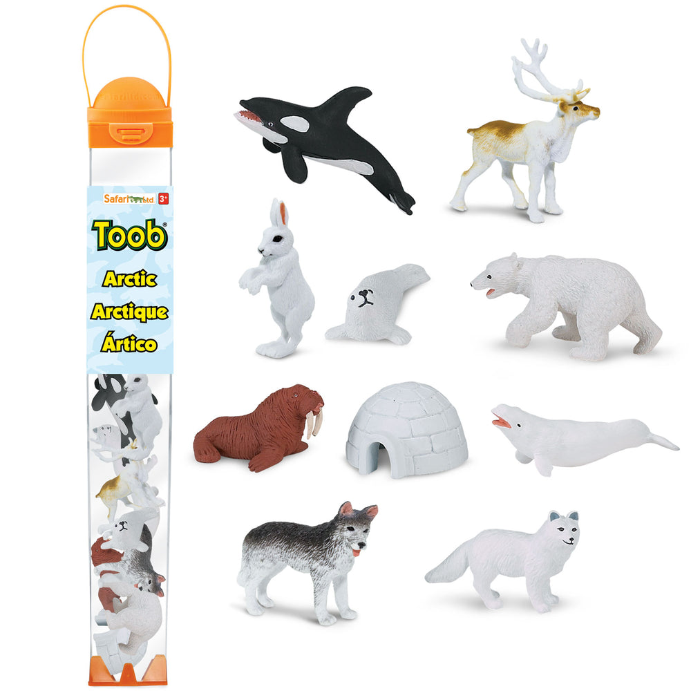 Safari Ltd Arctic Pack Mini Good Luck Figures – Set Of Educational Toy Animals (New, 2014)