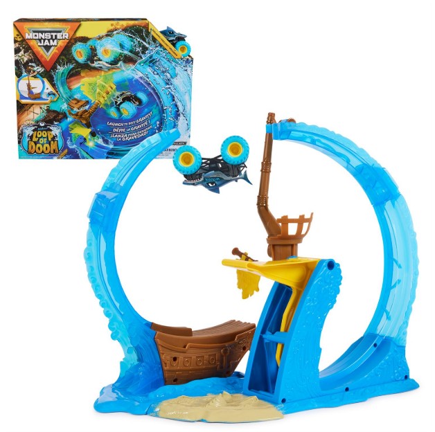 Monster Jam, Megalodon Loop of Doom Stunt Playset |  | Safari Ltd®