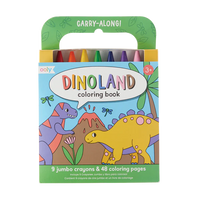 OOLY - Carry Along - Crayon & Coloring Book Kit - Dinoland