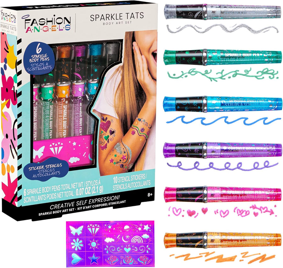 Fashion Angels Sparkle Tats Tattoo Artist Kit |  | Safari Ltd®