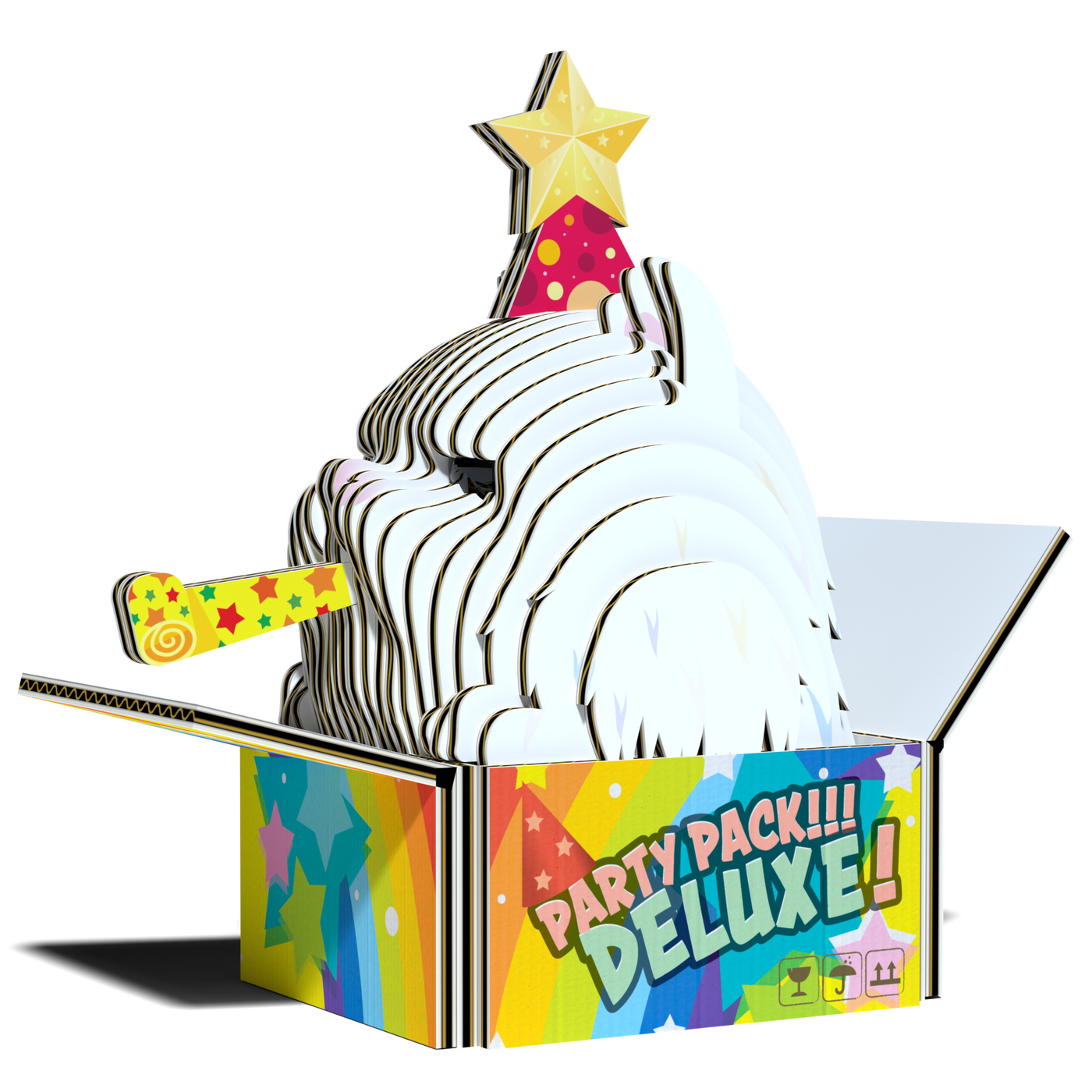 EUGY Cat - Cottonball 3D Puzzle | Eugy | Safari Ltd®