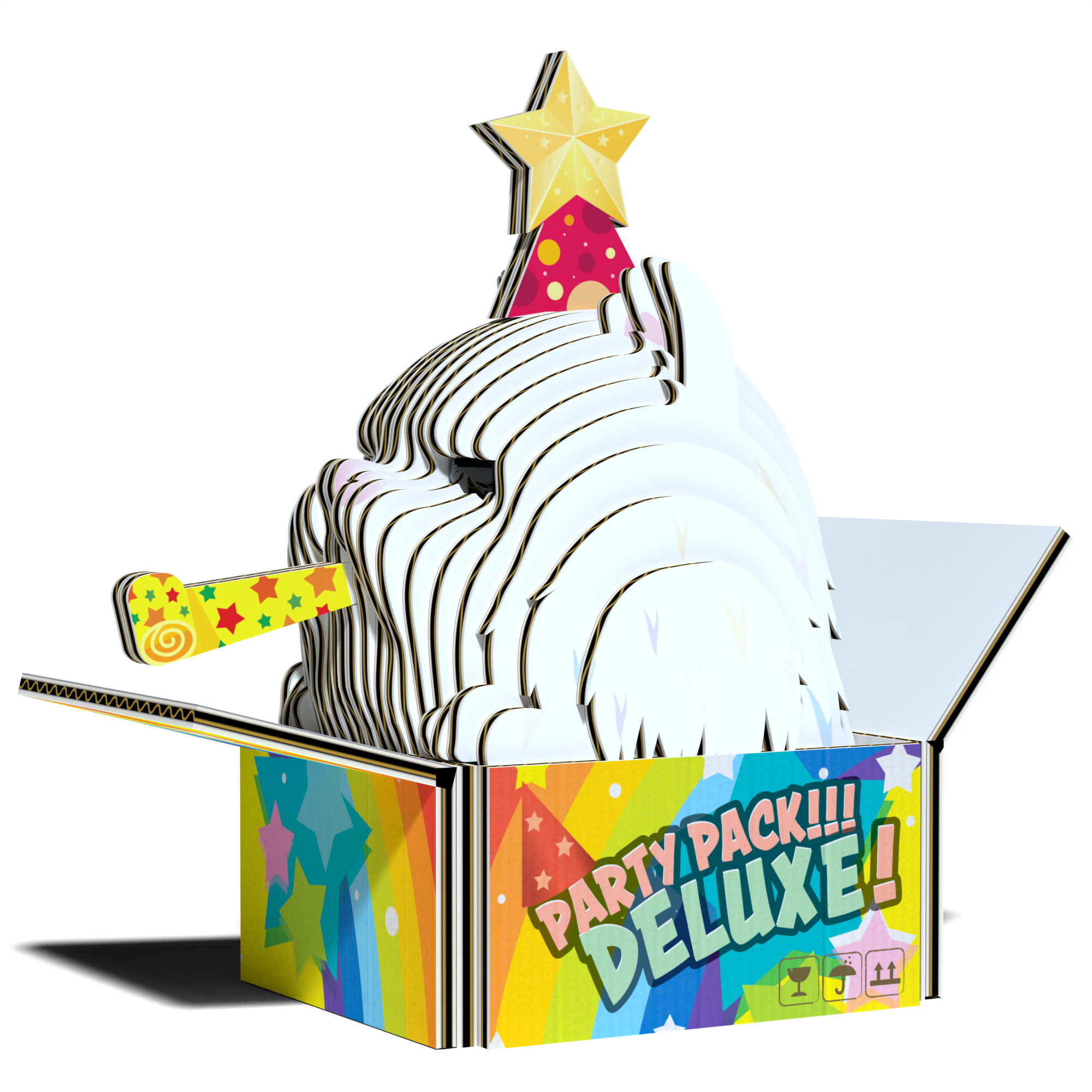 EUGY Cat - Cottonball 3D Puzzle | Eugy | Safari Ltd®