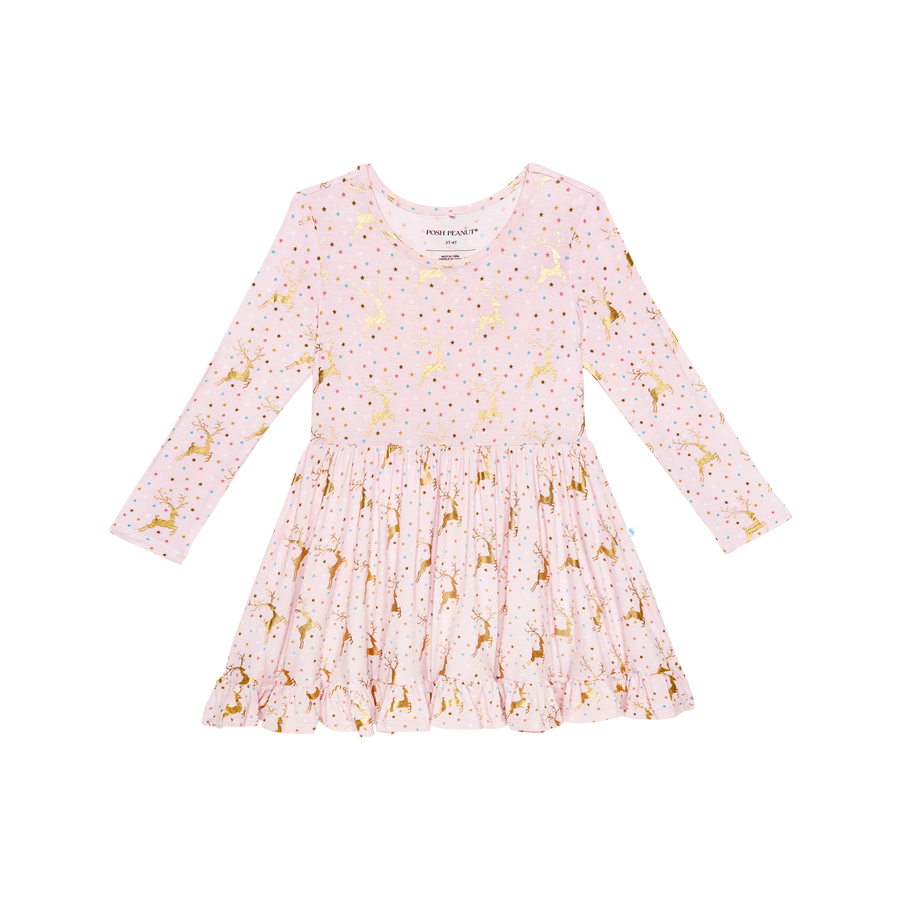 Ryleigh - Long Sleeve Ruffled Twirl Dress |  | Safari Ltd®