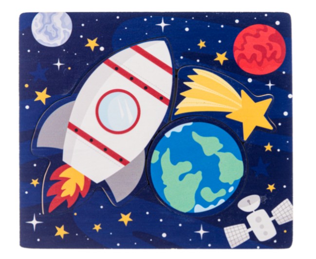 Wooden Space Layered Puzzle |  | Safari Ltd®