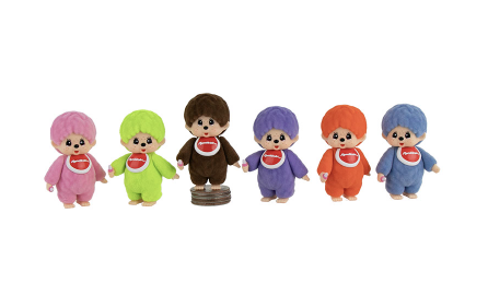 World's Smallest Monchhichi Plush (Soft Flocked) Mini Mystery Figure (Blind Boxed)